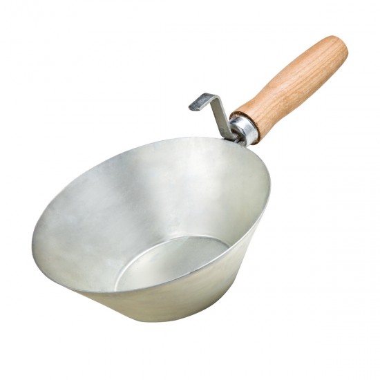 Beorol fém habarcsmérő kőműves kanál 180 mm-es