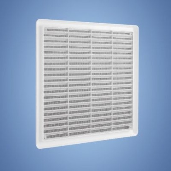 Hálós takaró szellőzőrács fehér színben - 200 × 300 mm