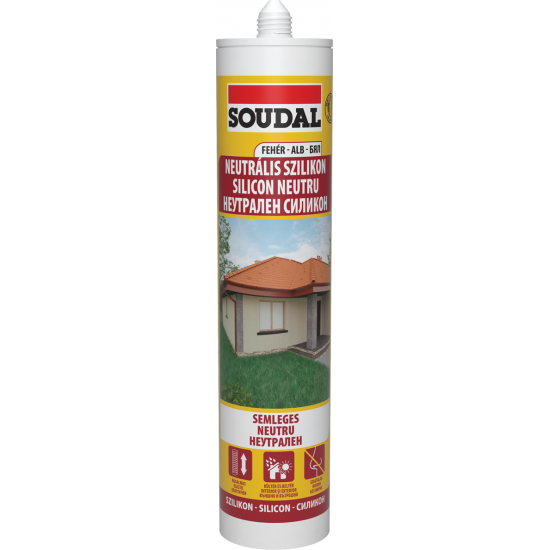 Soudal Építőipari neutrális szilikon 280 ml fehér