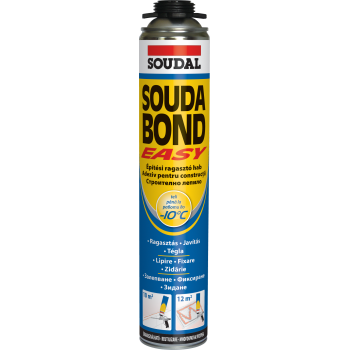 Soudal Soudabond Easy poliuretán ragasztó pisztolyhab 750 ml - téli
