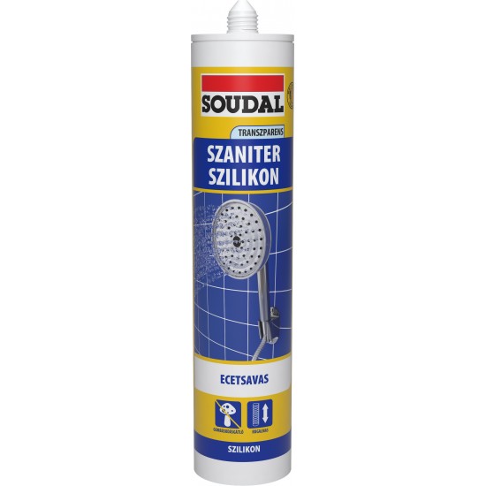 Soudal Szaniter szilikon 280 ml transzparens