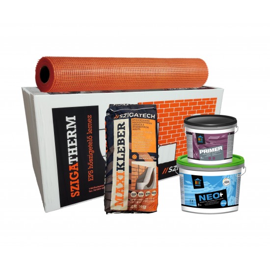 SZIGATHERM EPS akril kapart 1.5 mm vakolat hőszigetelő rendszer - 5 cm