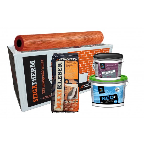 SZIGATHERM Grafitos EPS akril kapart 1.5 mm vakolat hőszigetelő rendszer - 20 cm