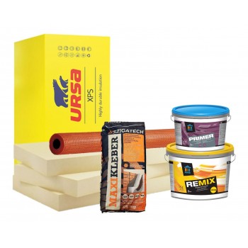 XPS hőszigetelő komplett rendszer - 12 cm