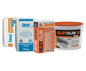 Glettanyagok, Gipszek