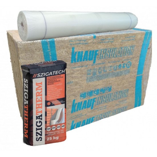 Ásványgyapot hőszigetelő alaprendszer - 6 cm