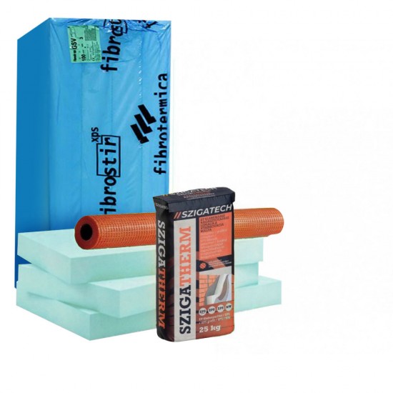 XPS hőszigetelő alaprendszer - 8 cm