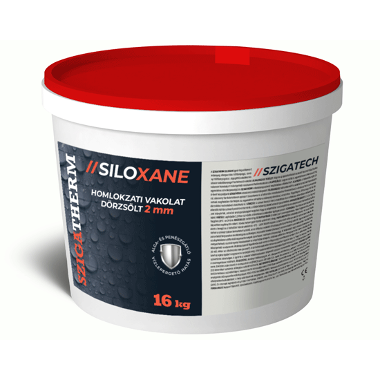 SZIGATHERM Siloxane homlokzati vakolat /alap színek/ -dörzsölt- 2mm 16kg