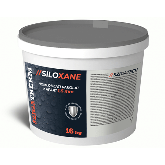SZIGATHERM Siloxane homlokzati vakolat /alap színek/ -kapart- 1,5mm 16kg