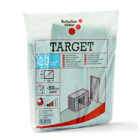 Schuller TARGET S50 áttetsző takarófólia - 4 × 5 m