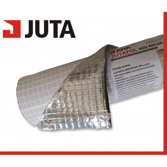 JUTA NEO Reflex Light hálóerősített hőtükrös párafékező fólia - 75 m2