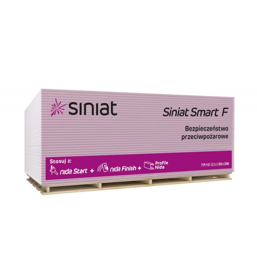 Siniat Nida Smart tűzgátló gipszkarton 12.5 mm / 1.2 × 2 m / 2.4 m2