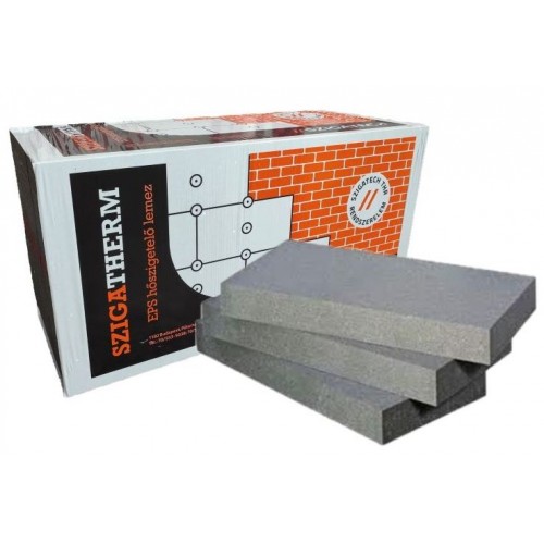 SZIGATHERM EPS80 grafitos polisztirol lap -  2 cm (0.5 m2/tábla | 12 m2/12,5m2/bála)