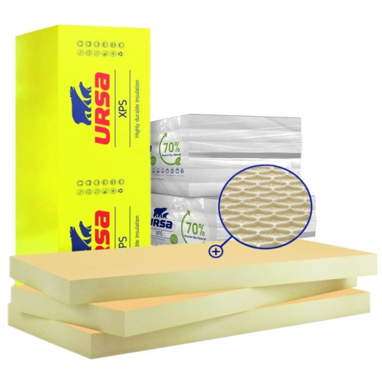 URSA XPS (lábazati) hőszigetelő lap - 12 cm (0.75 m2/lap | 3 lap/bála)